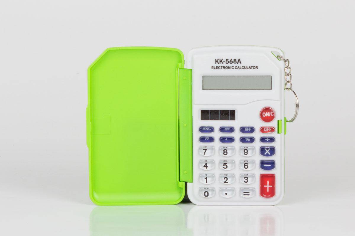 Electronic Calculator KK568A Green White